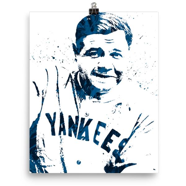 600x600 custom babe ruth new york yankees poster pixartsy