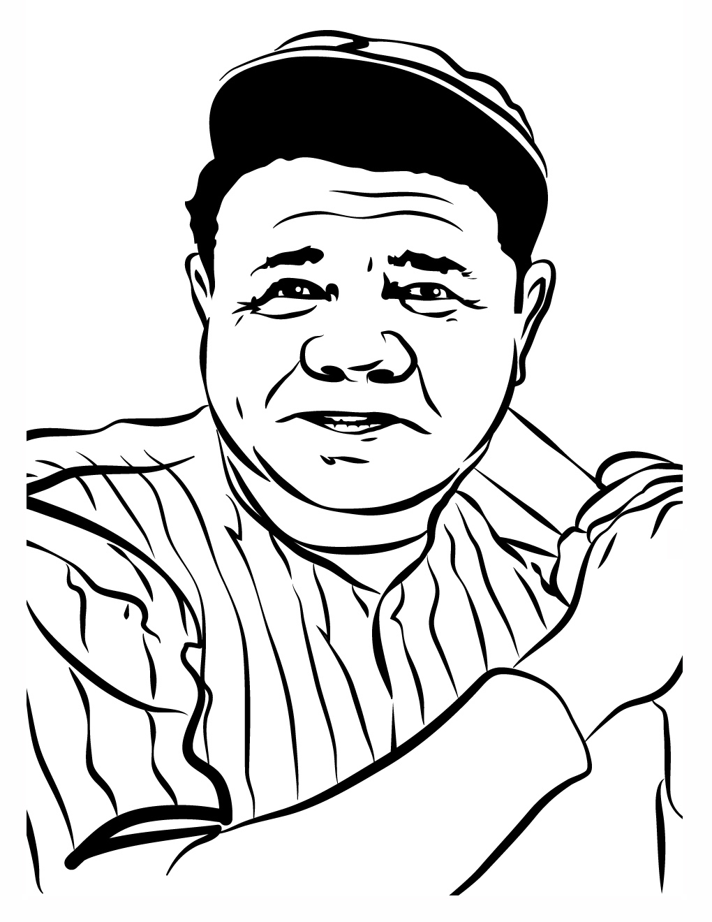 1020x1320 Face Babe Ruth Jack Graber Illustrationjack Graber Illustration