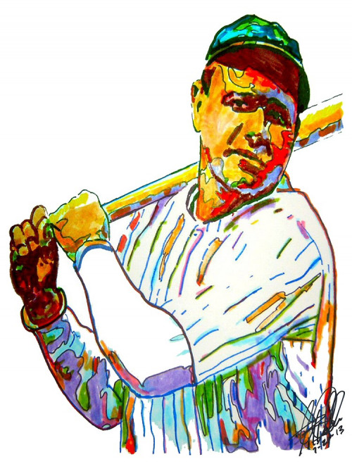 500x666 babe ruth, new york yankees, bambino, outfielder, mlb poster wcoa