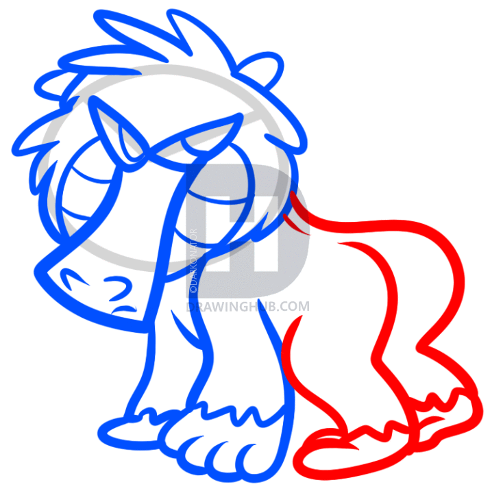 734x720 How To Draw A Baboon For Kids, Step