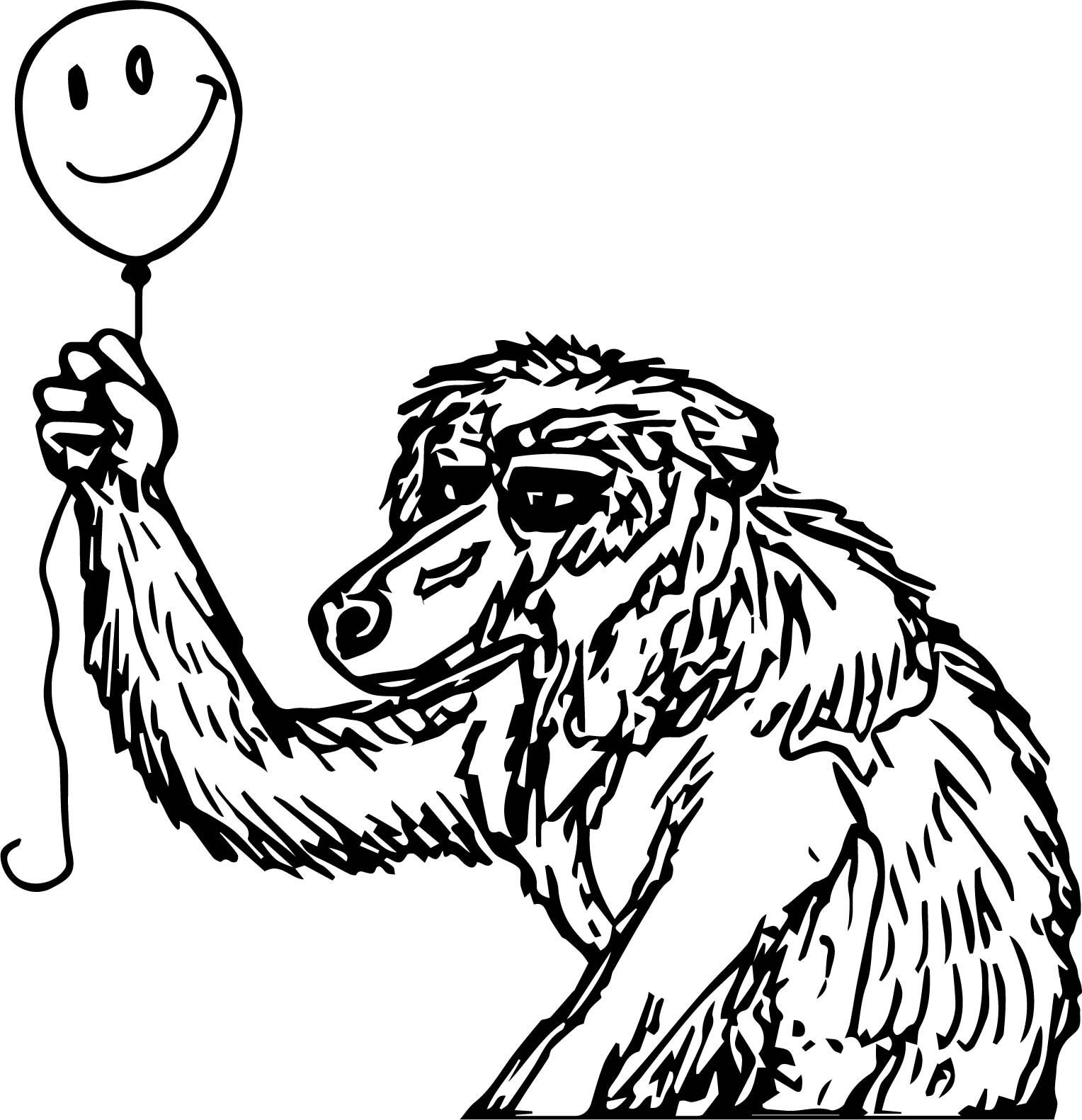 1528x1581 baboon balloon coloring