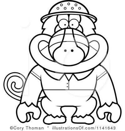 400x420 baboon clipart