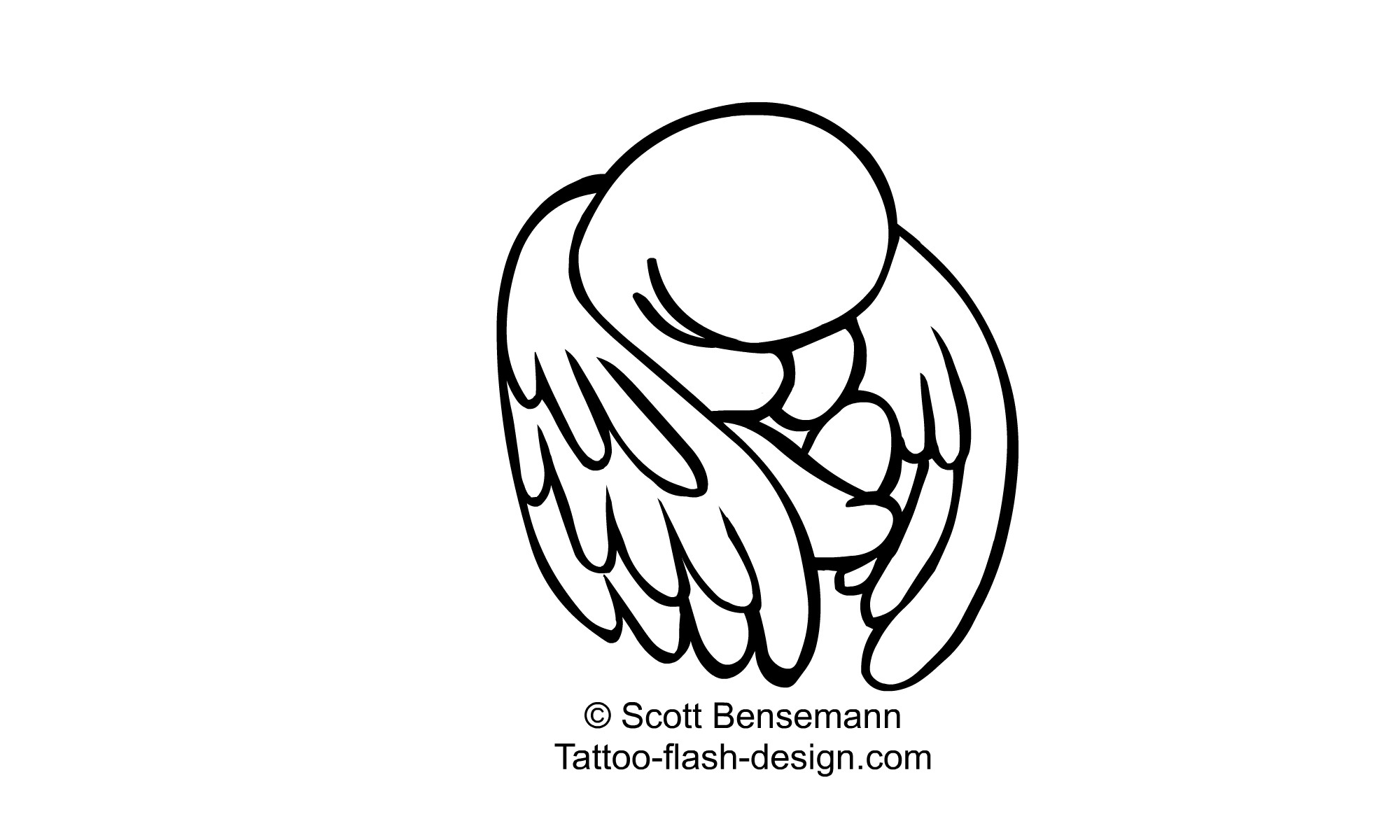 2000x1200 Drawing Wings Baby For Free Download