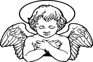 300x202 Baby Angel Sticker