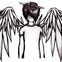 250x250 Angel Drawing Very Easy Baby Gabriel Wings Step