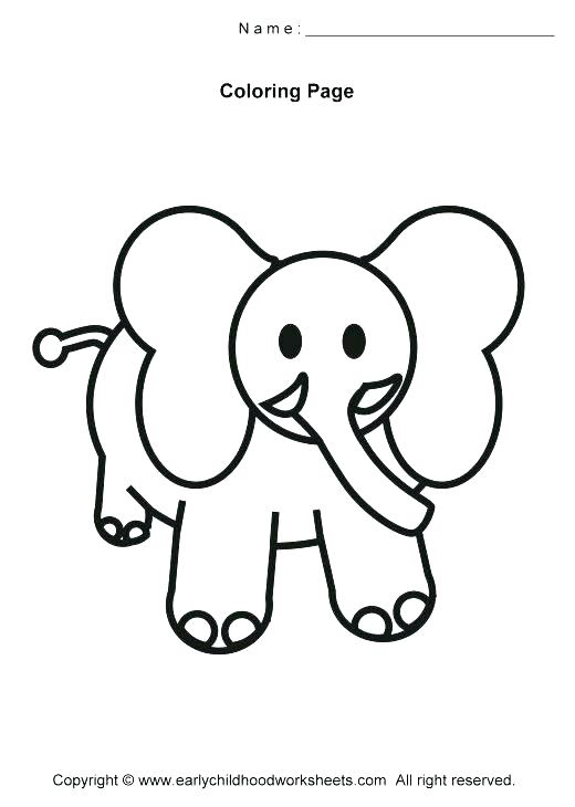 520x730 Simple Animal Coloring Pages Cute Easy Drawings Of Baby Animals