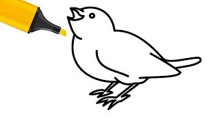 320x180 All Clip Of Baby Birds Drawing Step