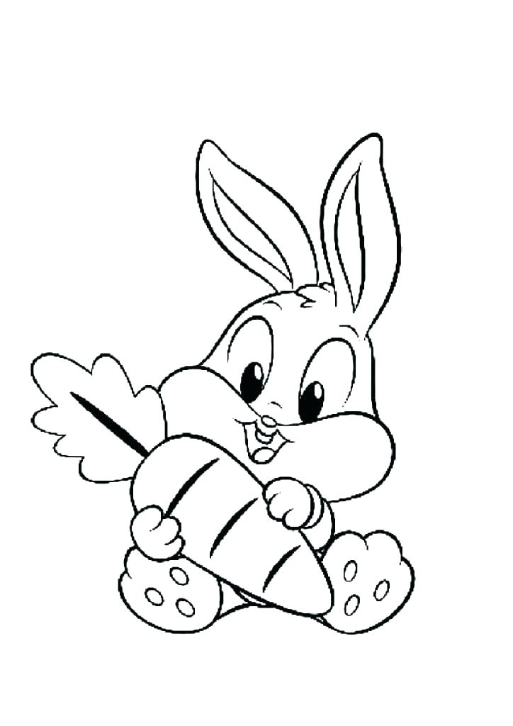 724x1024 Baby Bunny Coloring Pages