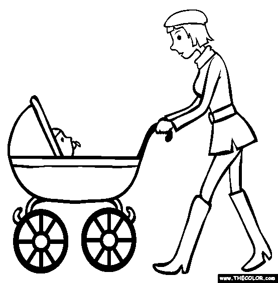 Baby Carriage Drawing