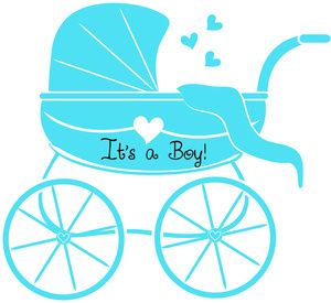 300x275 Baby Boy Clipart Image Baby Shower Graphic Of Stroller Or Baby