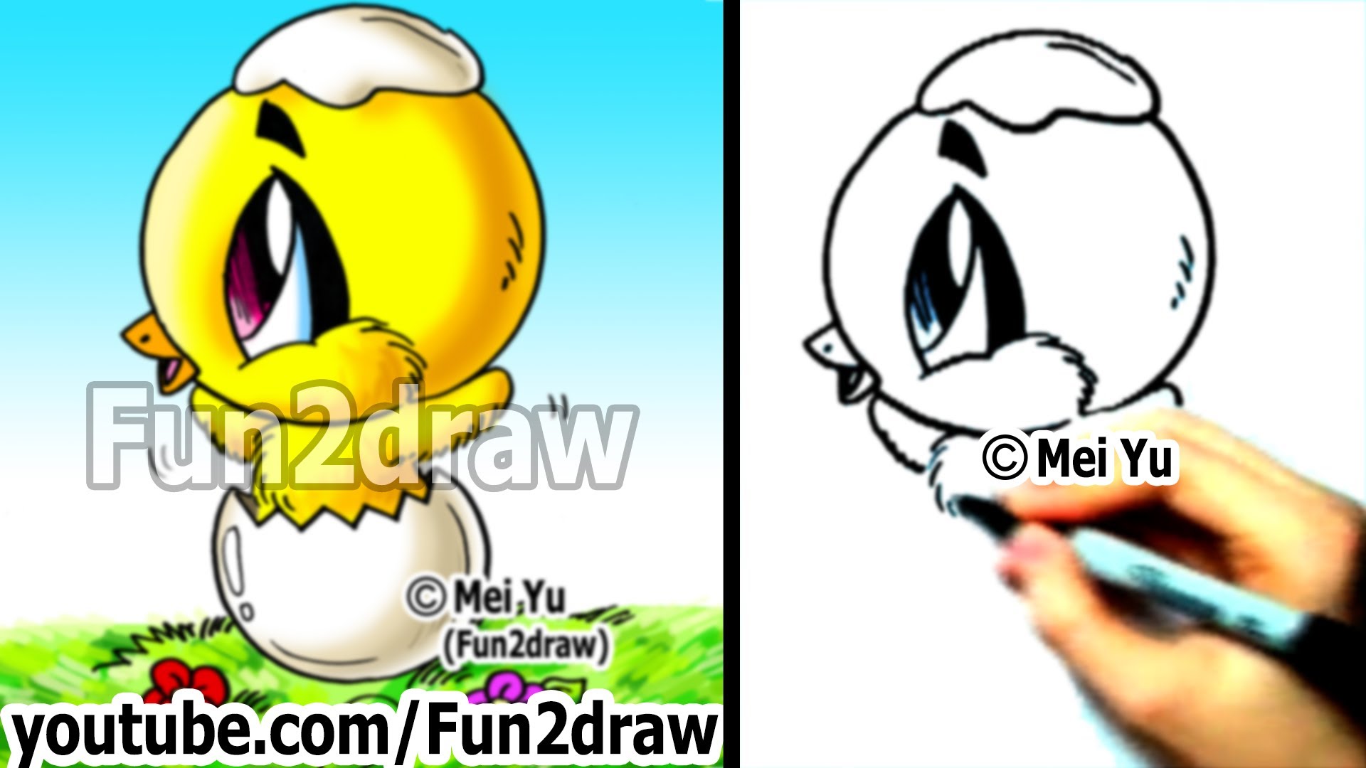 1920x1080 How To Draw A Chibi Baby Chick Easy Things To Draw