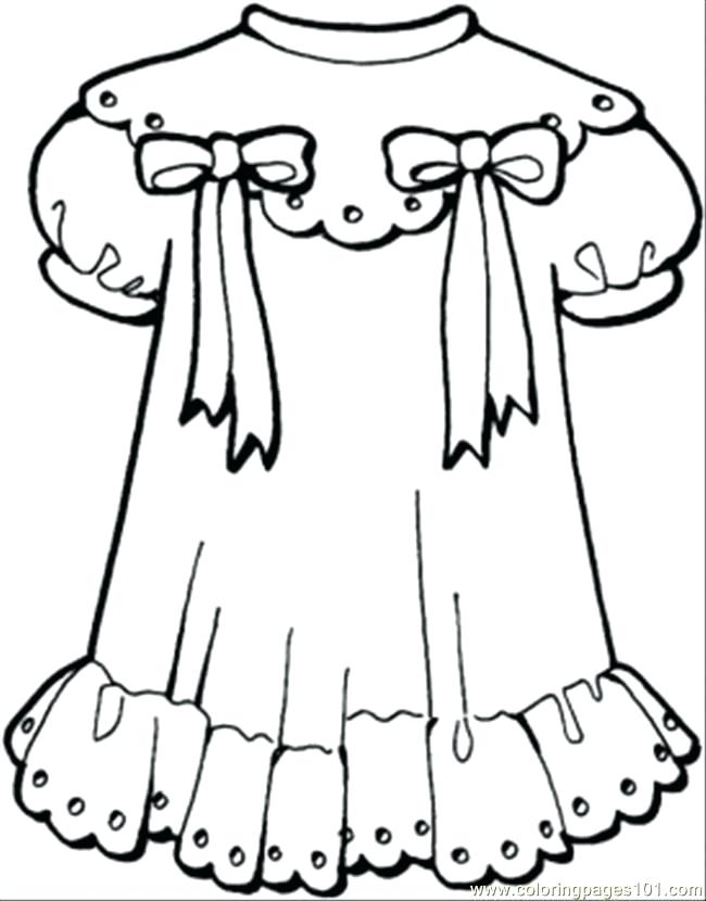 650x830 Coloring Pages Baby Clothes