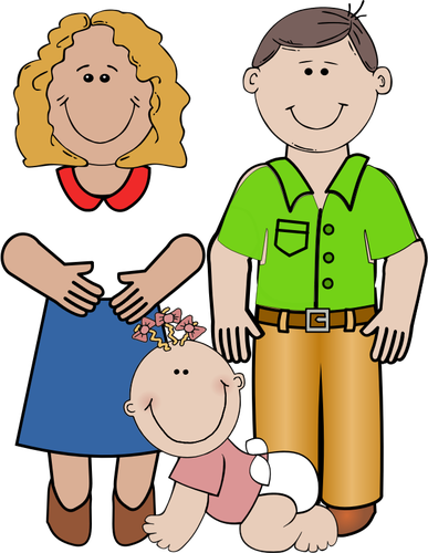 387x500 Baby Girl Crawling Vector Drawing