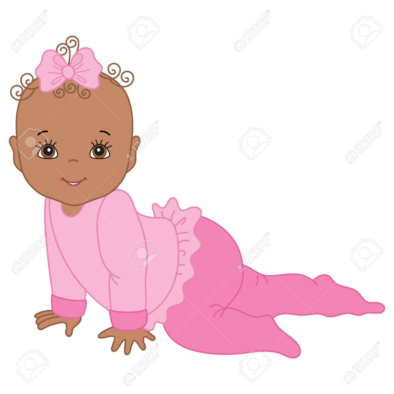 1300x1300 Crawling Baby Girl Clipart