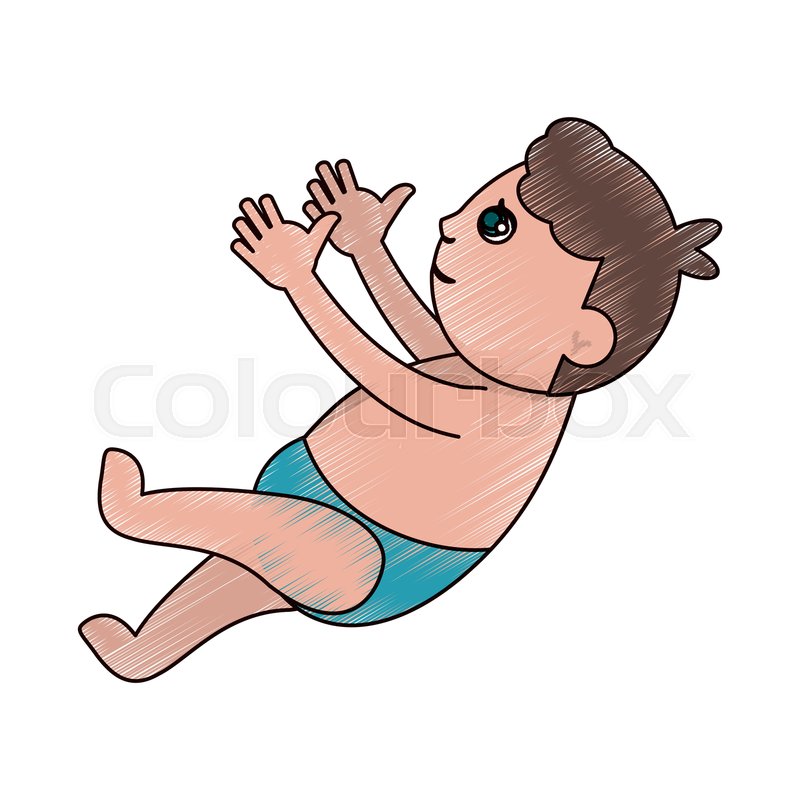 800x800 Drawing Baby Son Newborn Vector Stock Vector Colourbox
