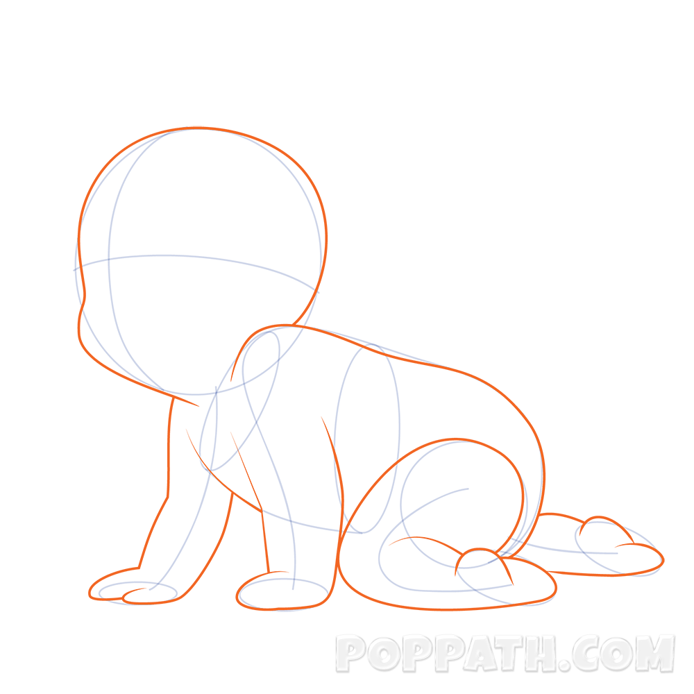 1000x1000 How To Draw A Baby Crawling Pop Path