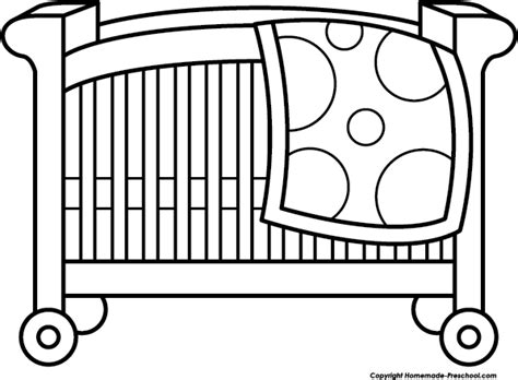 474x348 Crib Cartoon Drawing, Baby Cradle Clip Art Black And White
