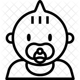 256x256 Crib Drawing Baby Binky Transparent Png Clipart Free Download