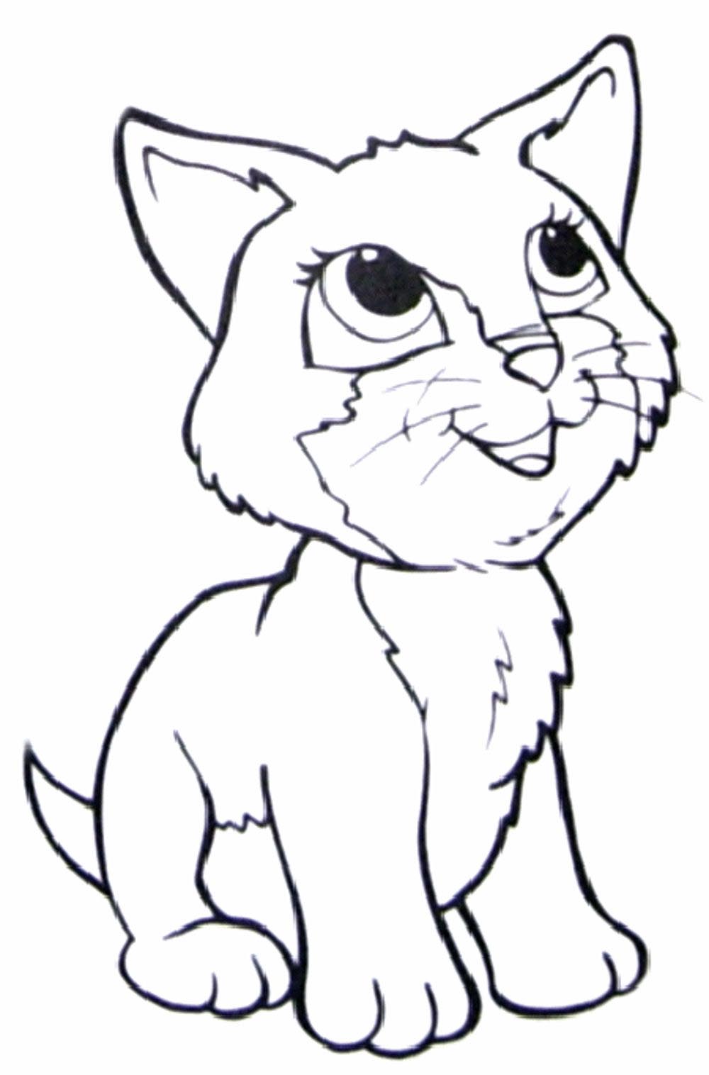 1000x1516 Baby Cat And Dog Coloring Pages Black Hand Drawing