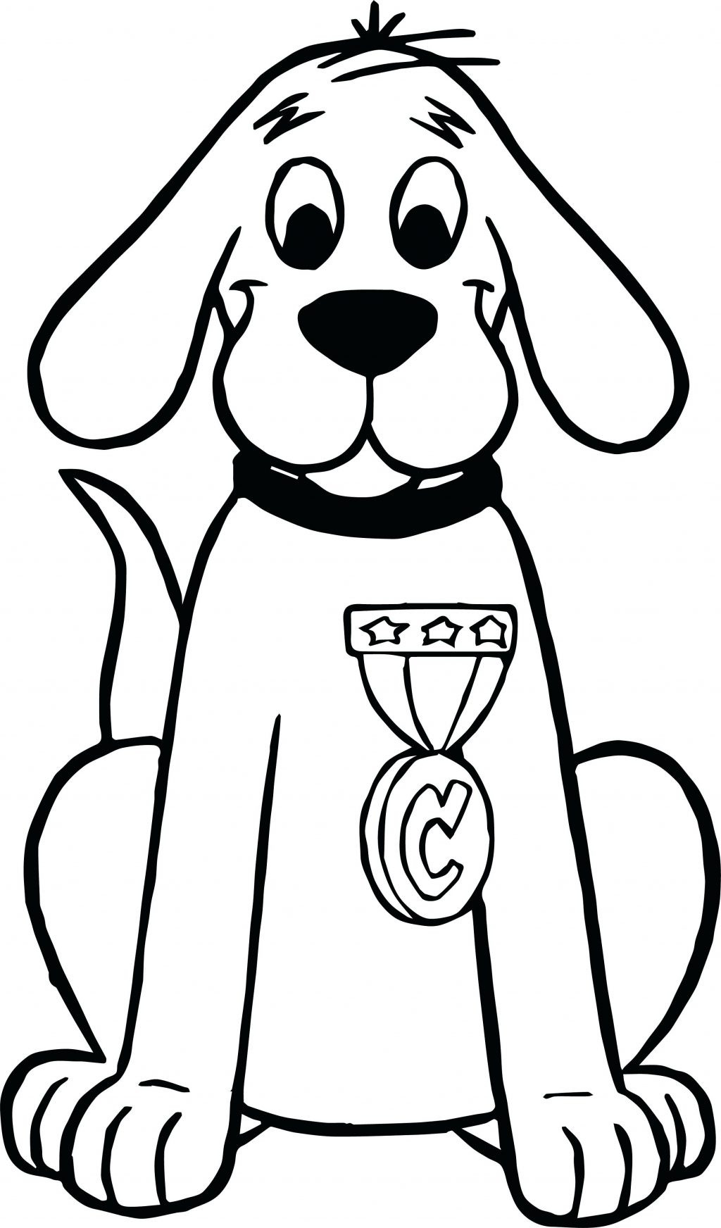 1024x1744 coloring pages highest baby clifford coloring pages bigd dog