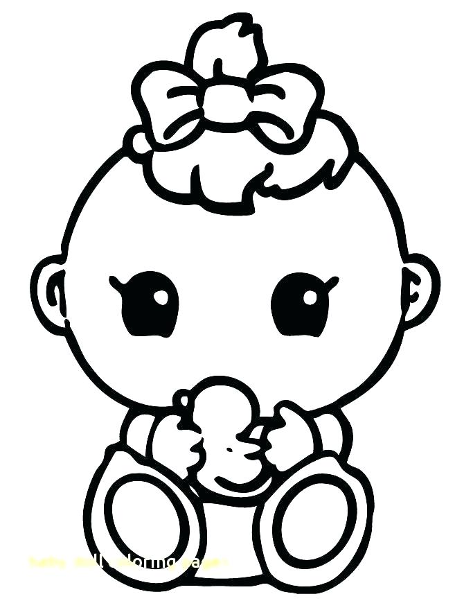 670x867 Baby Doll Coloring