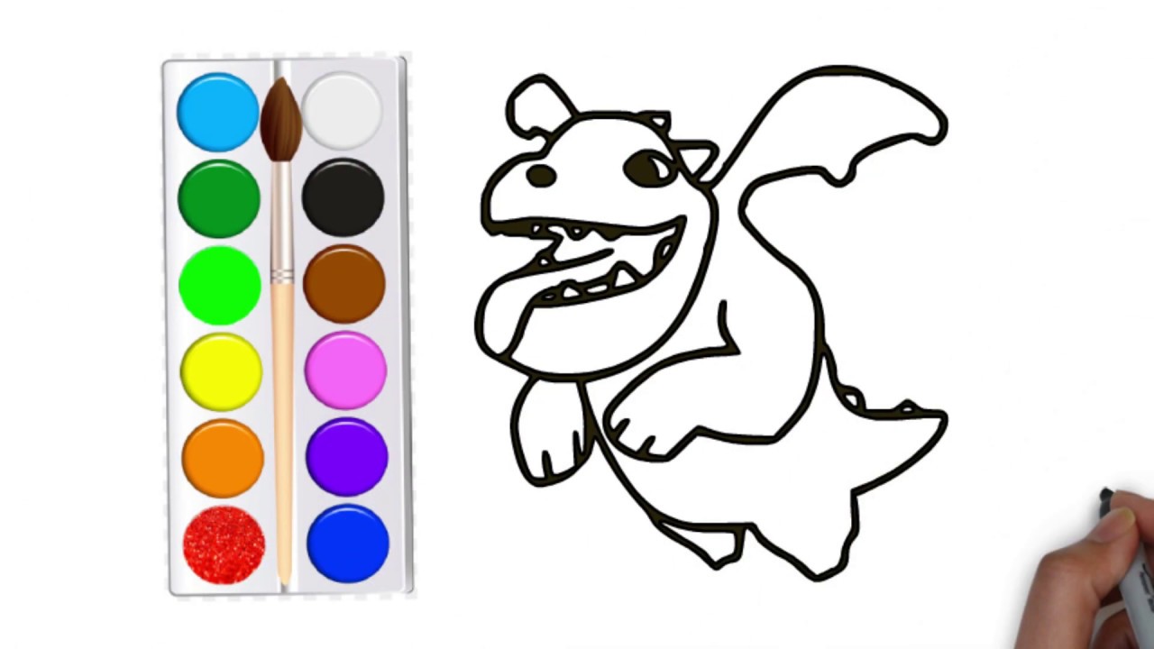 1280x720 Baby Dragon Drawing Coloring How To Draw Baby Dragon