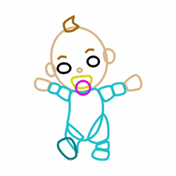 250x250 Drawing Cartoon Babies