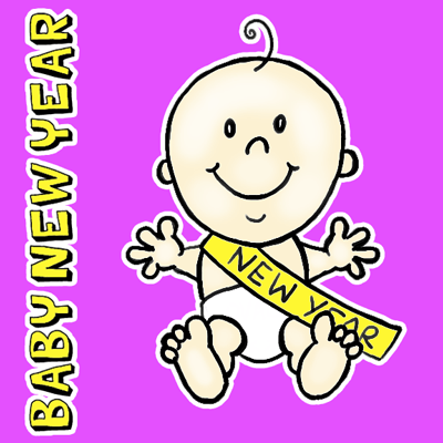 400x400 How To Draw Baby New Year With Easy Steps