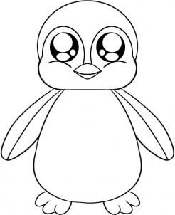 246x302 How To Draw A Baby Penguin Stuff I Love For The Kids Penguin