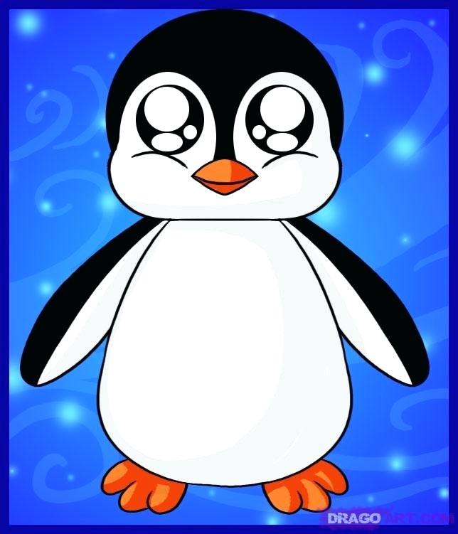 644x751 penguin drawing easy how to draw a baby penguin baby penguin