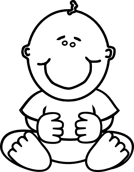 468x597 Collection Of Free Baby Vector Black And White Download On Ui Ex