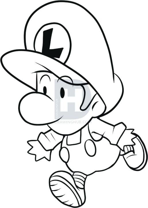 515x720 luigi drawing how to draw gangster baby luigi drawing