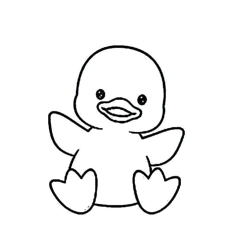 736x736 Coloring Pages For Babies Duckling Coloring