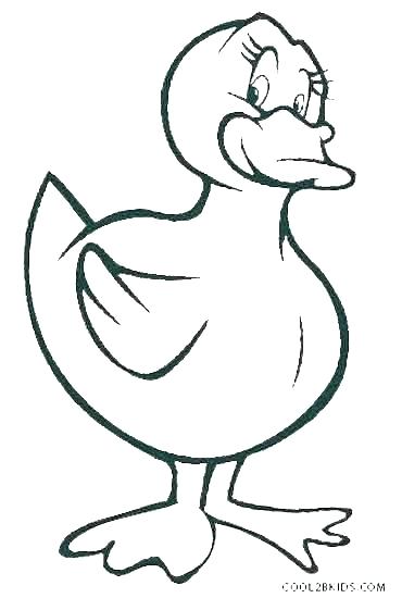 370x550 Baby Duck Coloring