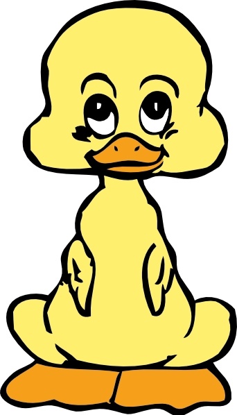 342x598 Baby Duck Clip Art Free Vector In Open Office Drawing