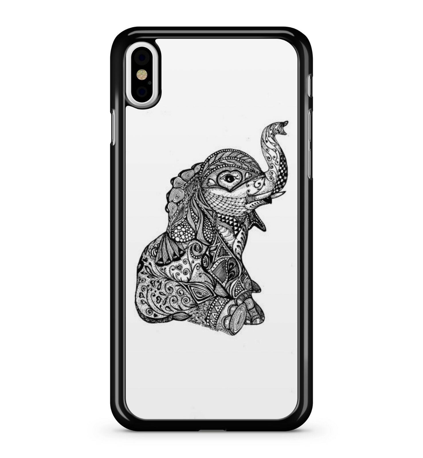 1476x1600 Tribal Patterned Artistic Baby Elephant Drawing Cute Animal