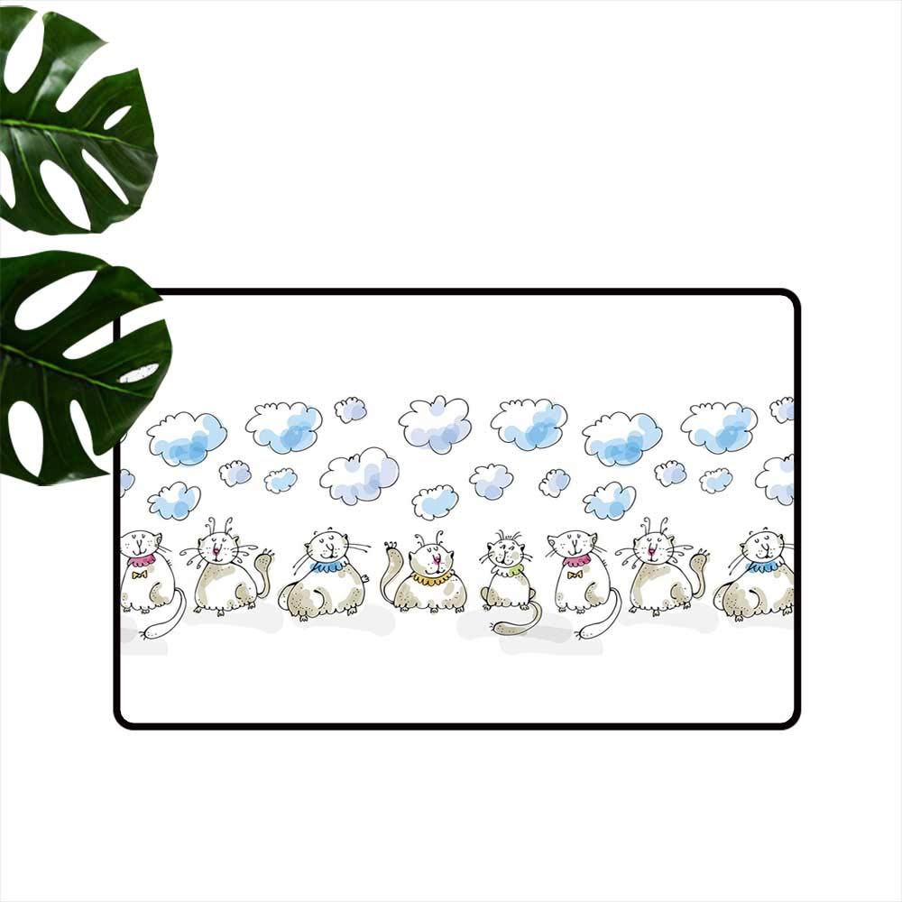 1000x1000 Baby Household Bathroom Door Mat Clouds With Closed