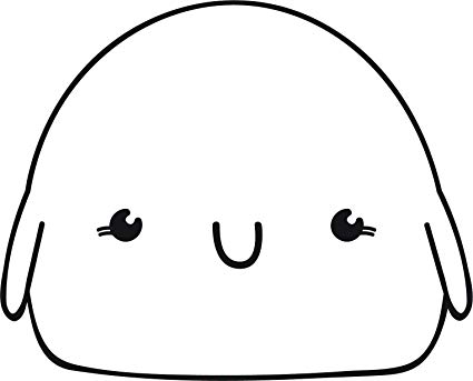 425x343 emotional ghost blob kawaii cute baby character white