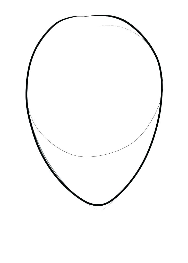 730x1022 Face Drawing Template