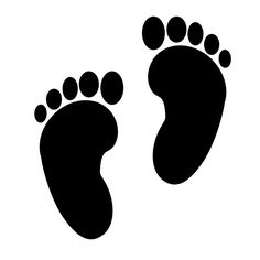 236x236 Baby Announcement Cute Baby Feet Prints Rubber Stamp Newborn Foot