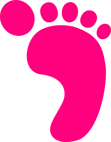 Baby Footprint Drawing