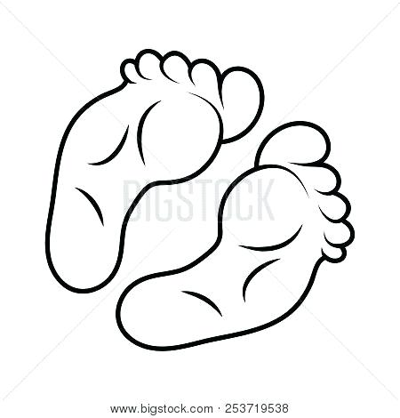 450x470 Foot Print Outline Baby Footprint Outline