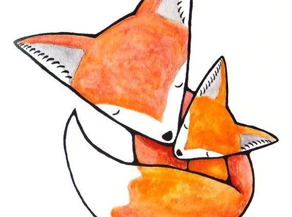 570x423 fox print fox nursery decor baby animal nursery wall art fox