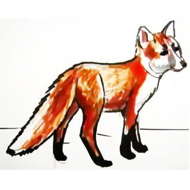 385x385 How To Draw A Fox Baby