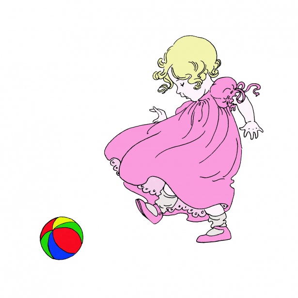 615x615 Baby Girl Illustration Clipart Free Stock Photo