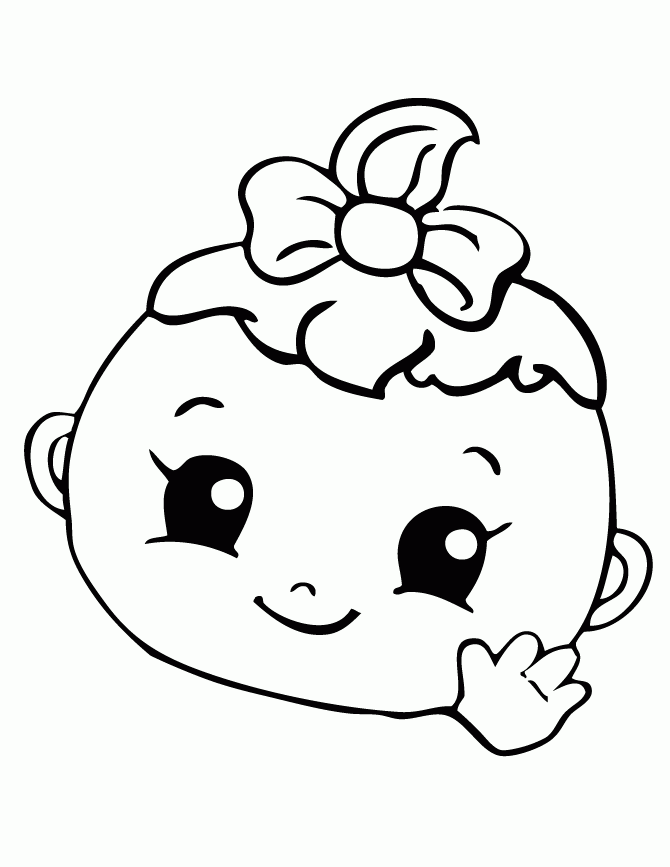 670x867 Cute Baby Girl Drawing At Getdrawings Com Free For Personal Use