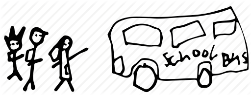 512x195 Baby Drawings, Bus, Doodle, Drawing, Freehand, Hand Drawn, Kids