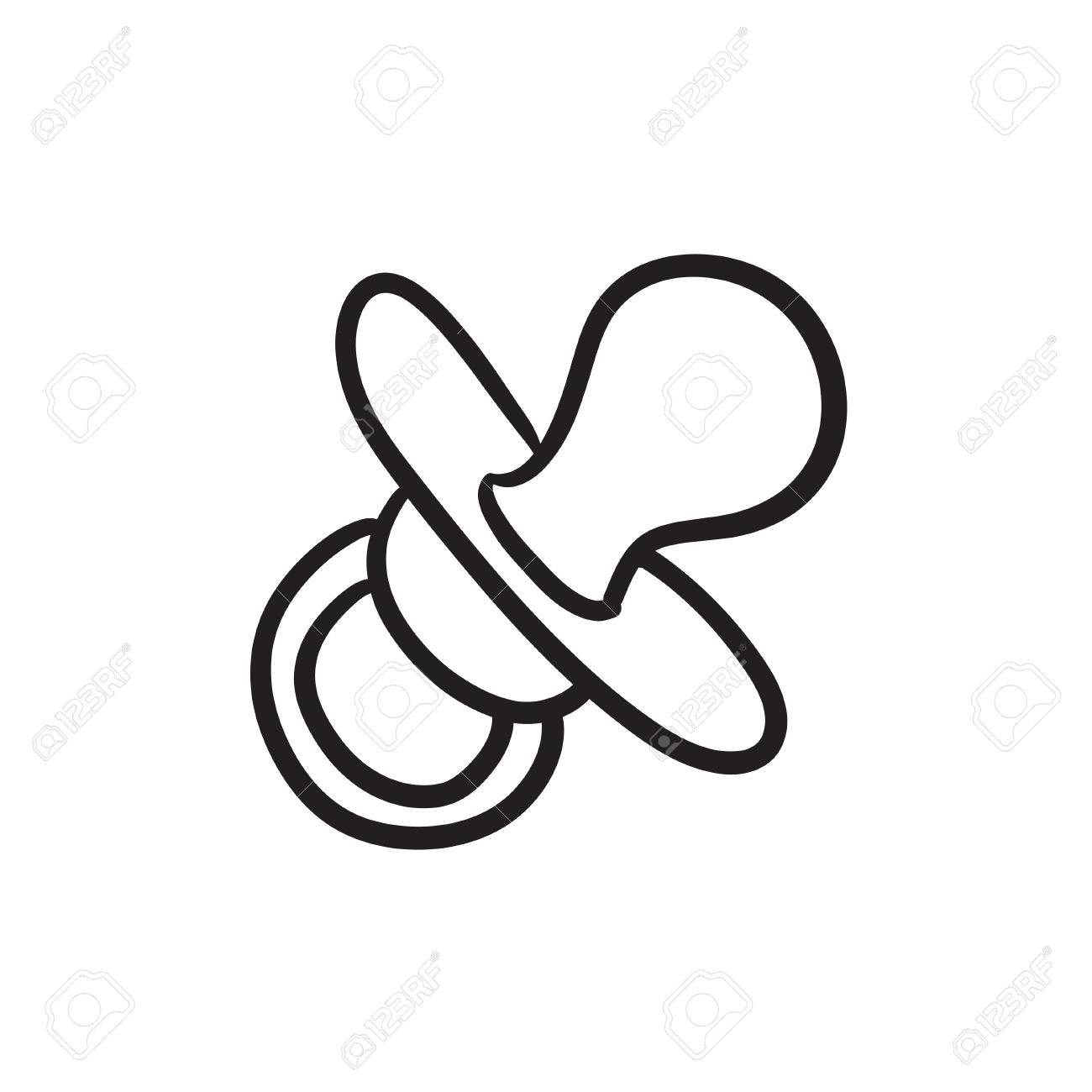 1300x1300 Huge Collection Of 'baby Pacifier Drawing' Download More Than