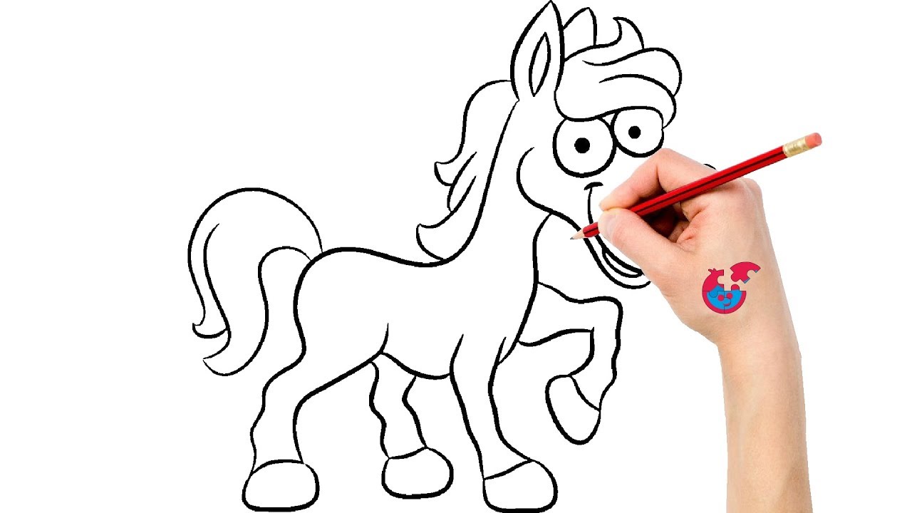 1280x720 How To Draw Animals For Toddlers Baby Horse