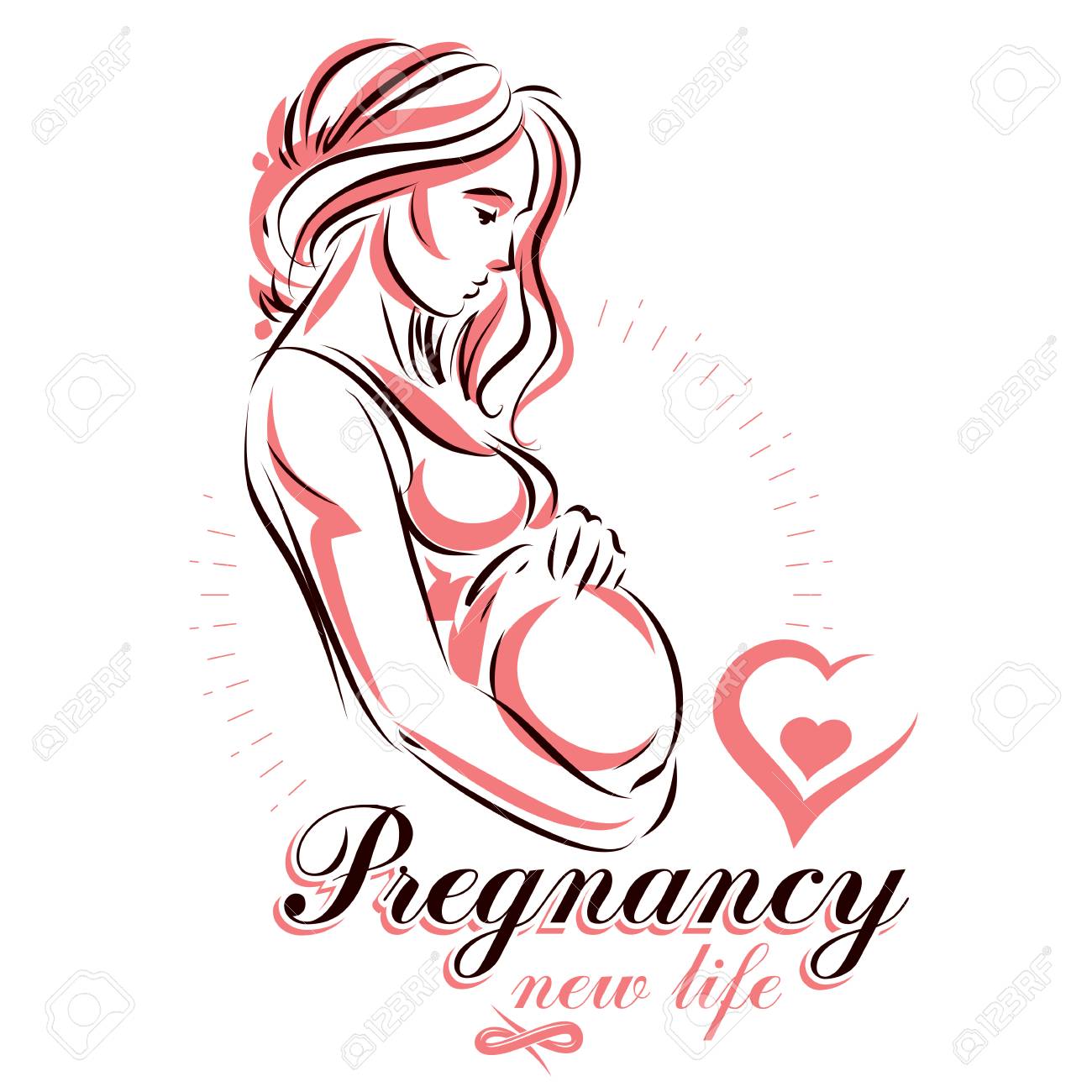 Организм беременная женщина лого